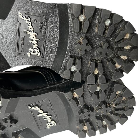 Original Gripfast Black Cap 6 Eye Steel Toe Leather Combat Boots Size 3.5 UK - Picture 10 of 14